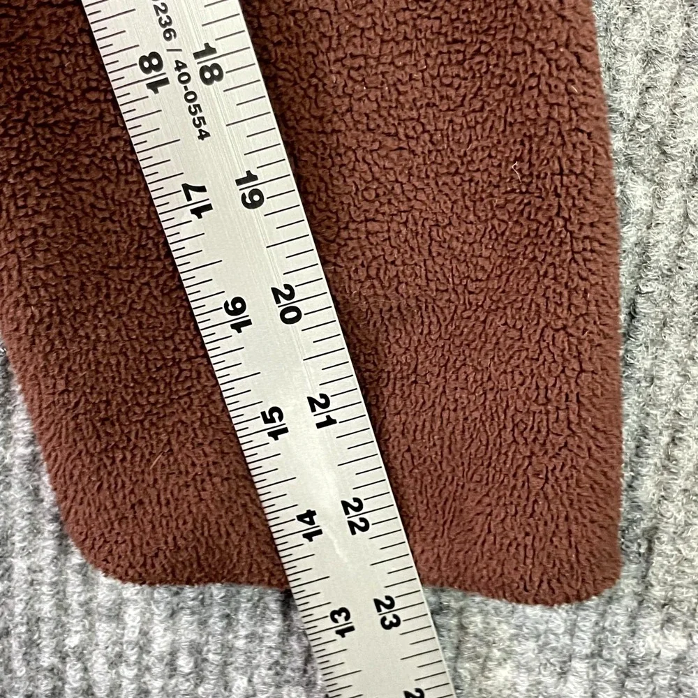 Telluride Fleece Jacket Mens Large Brown 1/4 Snap Mock Neck Cozy Warm Outdoor